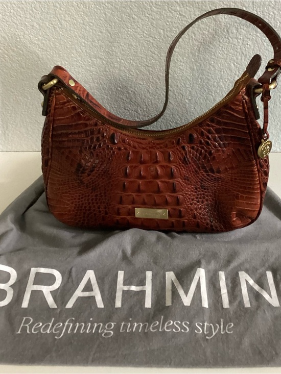 Brahmin Handbags - Brahmin Tabitha  Croc-Embossed Shoulder Hobo Bag Like New